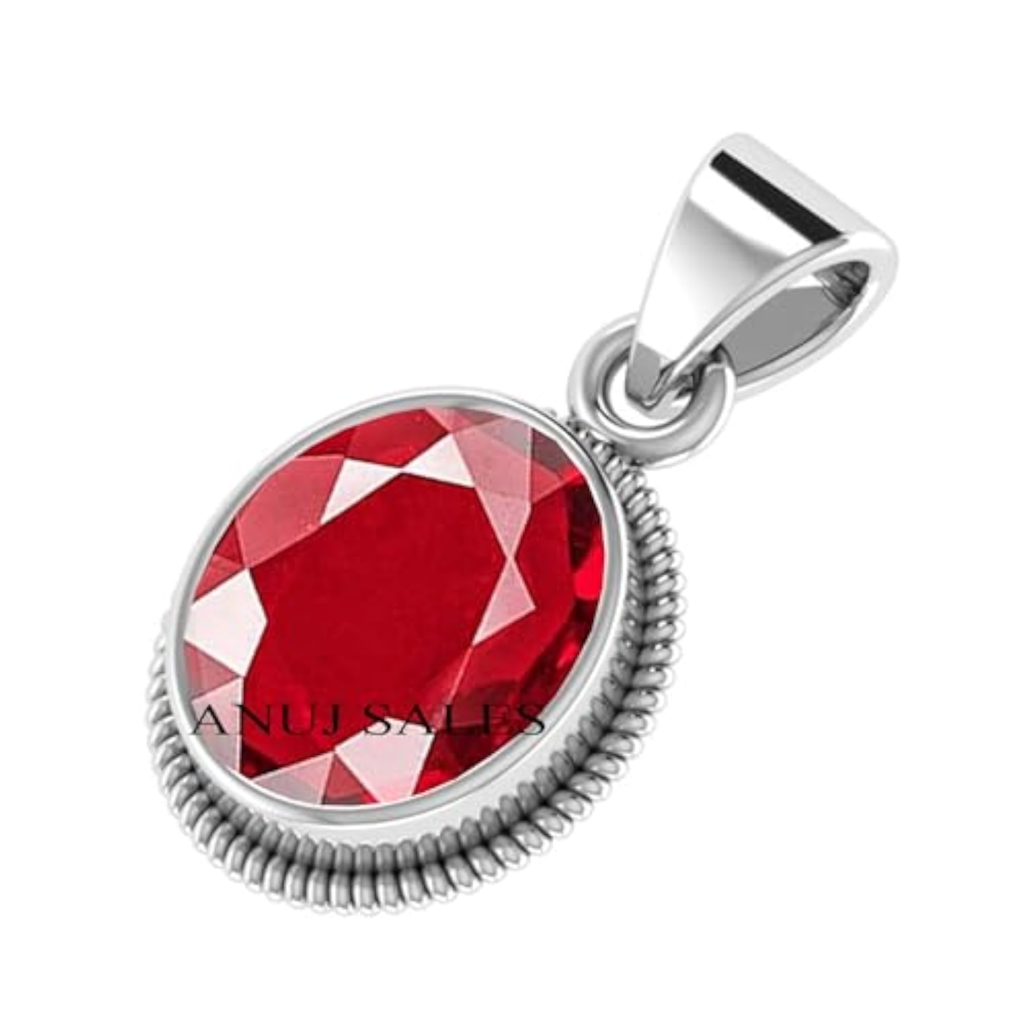 Ruby Pendant Locket 4.25 Ratti Certified Burma Ruby